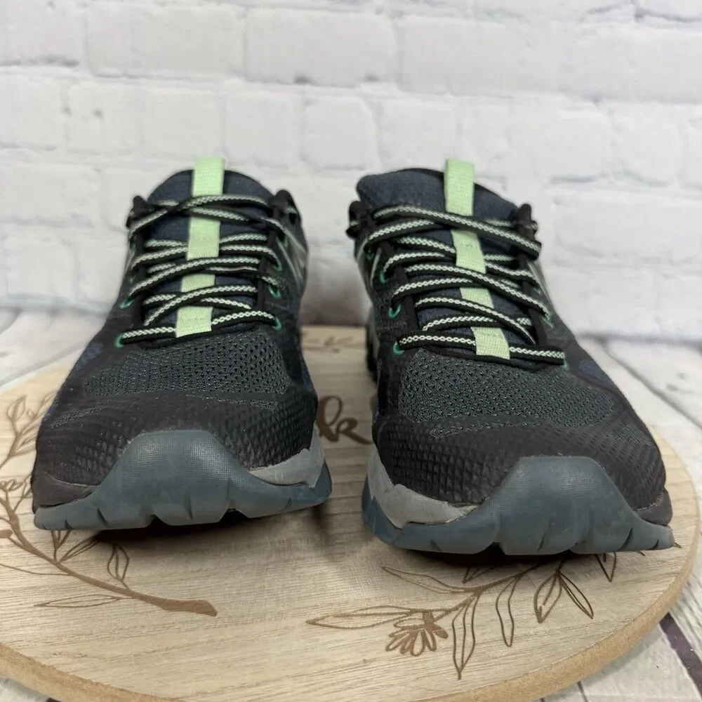 Merrell Flex Connect Hiking Trail Shoes Womens 9 Gray Green Outdoor Walking